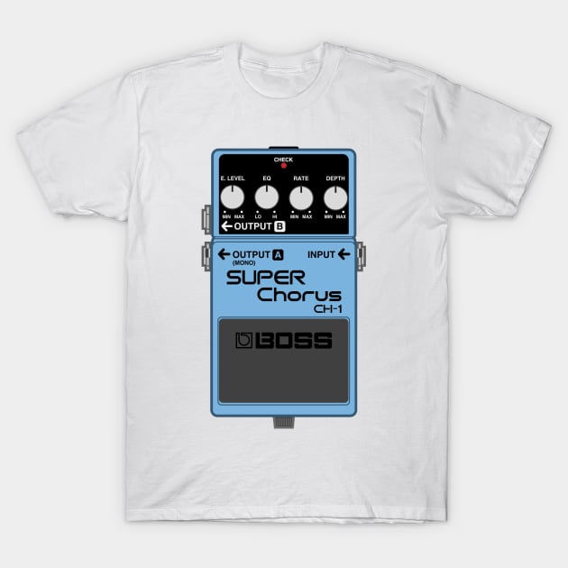 Boss CH-1 Super Chorus Guitar Effect Pedal T-Shirt by conform